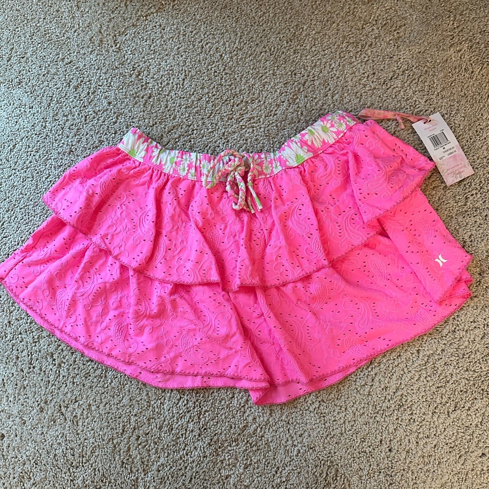 LoveShackFancy x Hurley Paisley Tiered Mini Skirt - Picture 2 of 5